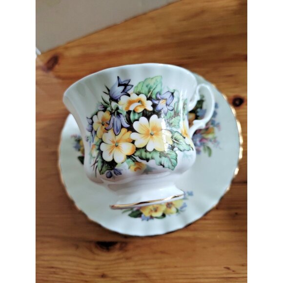 Vintage Royal Albert Cup & Saucer Set Summertime Series Partridge Pea - Picture 1 of 13